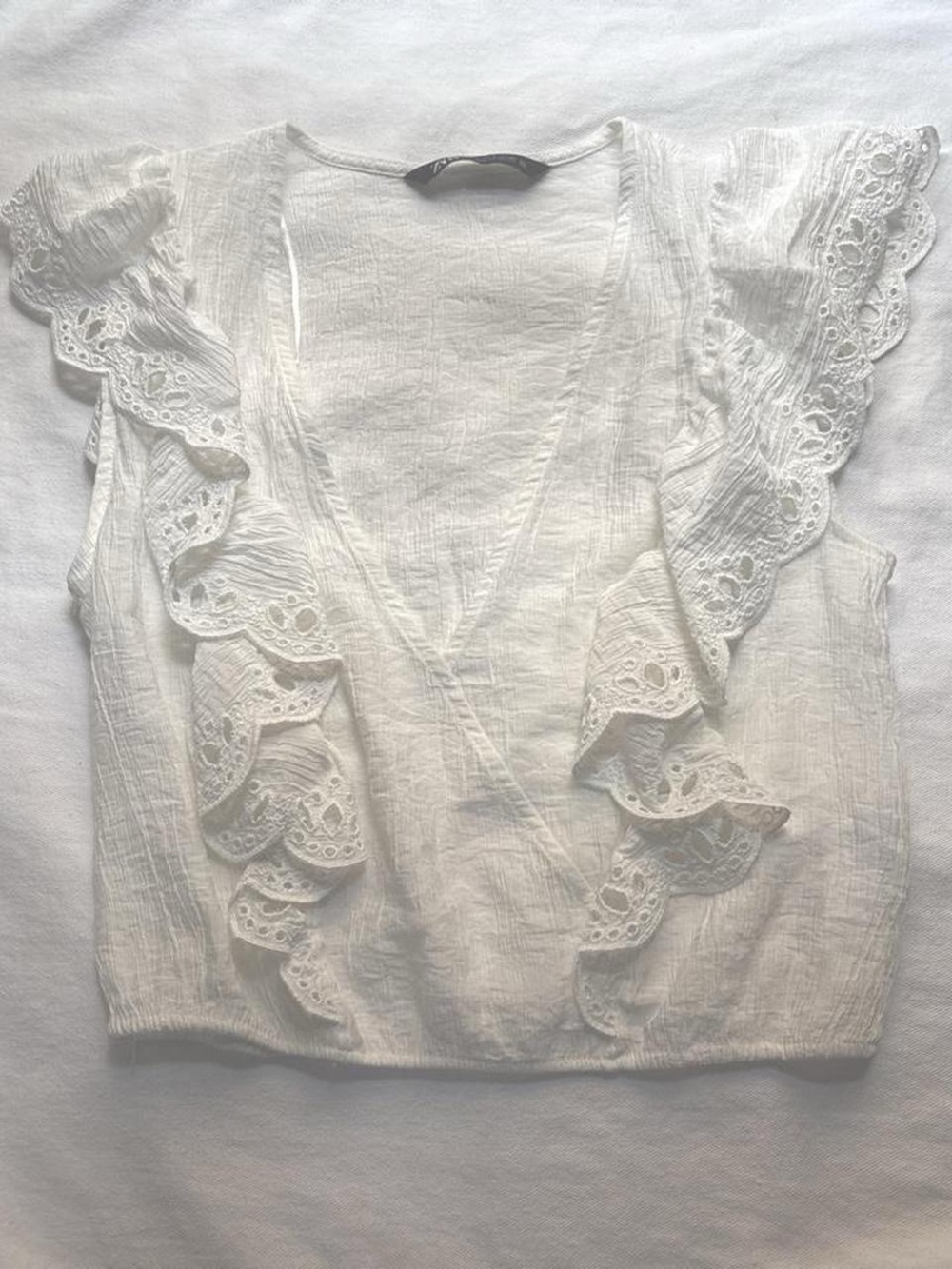 Zara Lace Trim Blouse
